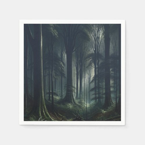 Dark Forest at Twilight Sweet 16 Napkins