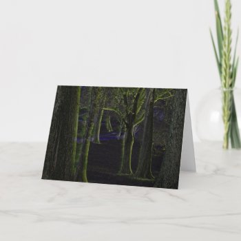Dark Forest Blank Note Card by Solasmoon at Zazzle