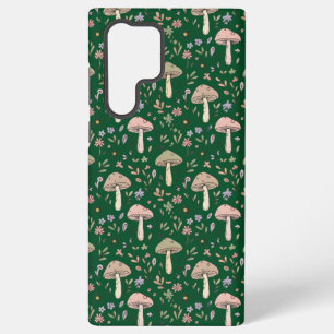 Dark Forest Emerald Fungi Seamless Sophisticated Samsung Galaxy S22 Ultra Case