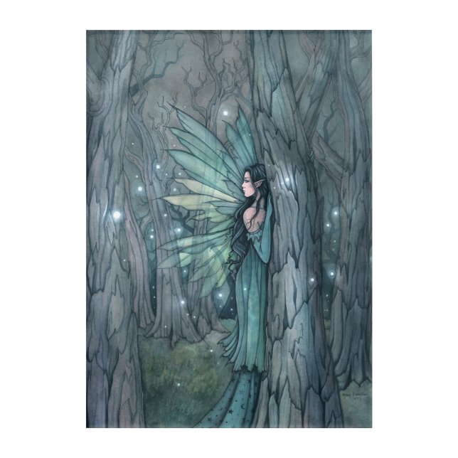 Dark Forest Fairy Mystical Fantasy Art  (Front)