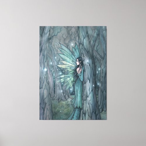 Dark Forest Fairy Mystical Fantasy Art  Canvas Print