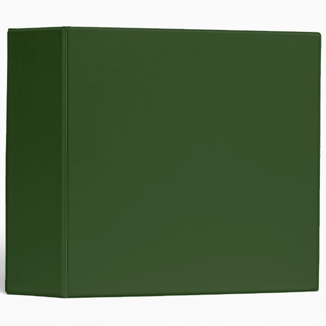 Dark Forest Green 3 Ring Binder (Front/Spine)