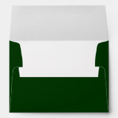 Dark Forest Green A7 Scrollwork Monogram Envelopes | Zazzle