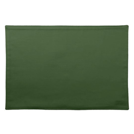 Dark Forest Green Cloth Placemat | Zazzle.com