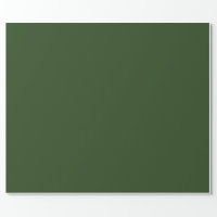Solid deep forest green wrapping paper | Zazzle