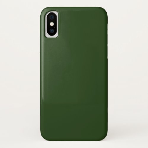 Dark Forest Green iPhone XS Case