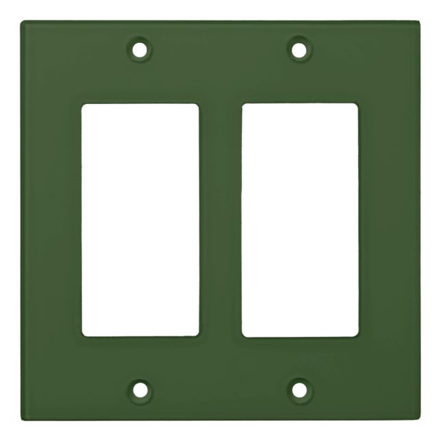 Dark Forest Green Light Switch Cover (Front)