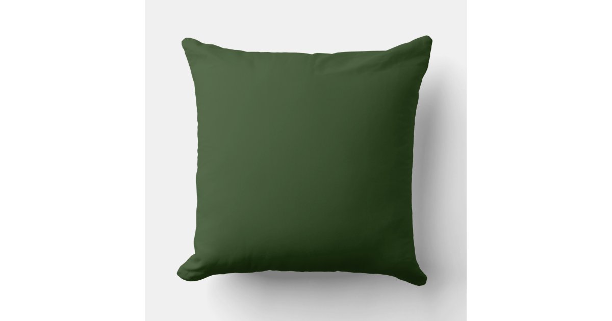 Dark Forest Green Throw Pillows Zazzle