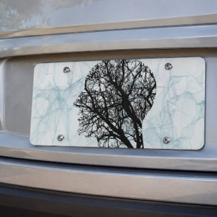 Dark Forest Silhouette Artistic Vanity License Plate