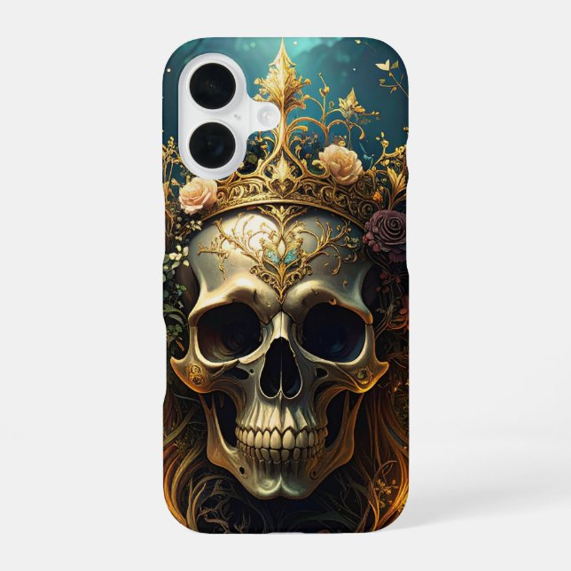 Dark Forest Skull Phone Case (Back)