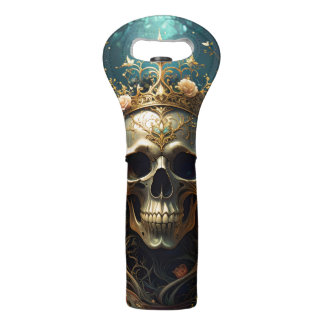 Dark Forest Skull Wine Tote