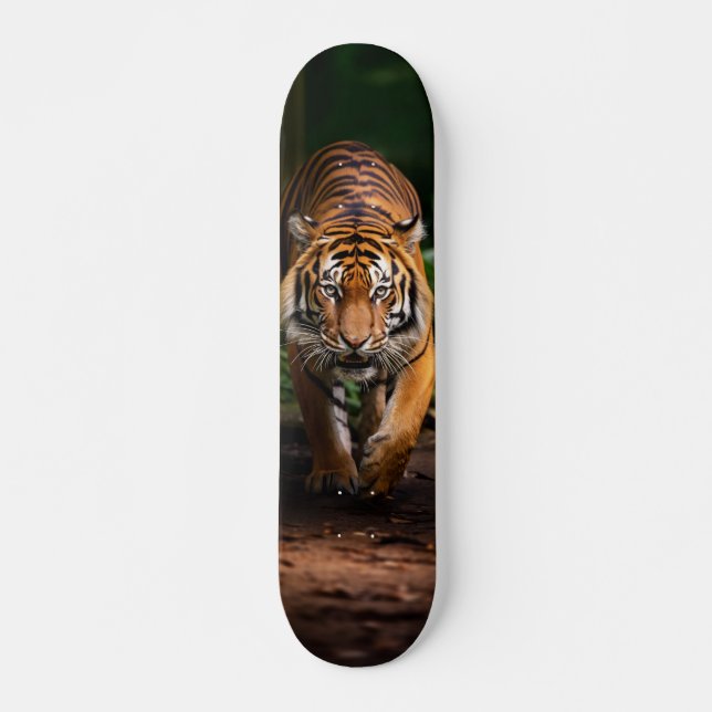 Dark Forest Tiger Skateboard Deck (Front)
