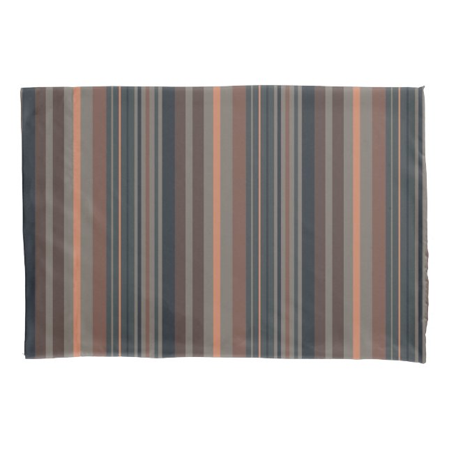 Dark Forest Woodlands Stripes Design  Pillow Case (Front)
