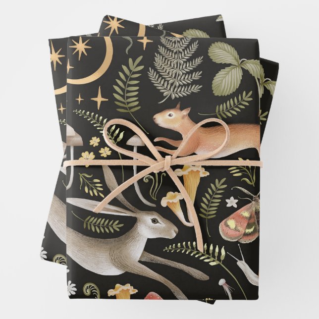 Dark Forest Wrapping Paper (In situ)