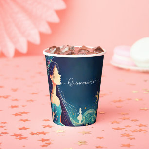 Dark Fun Star Prom Starry Night Sky Quinceanera Paper Cups