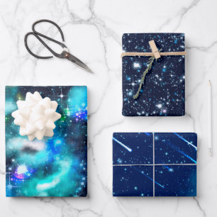 Dark Galaxy Stars Universe Wrapping Paper Sheets