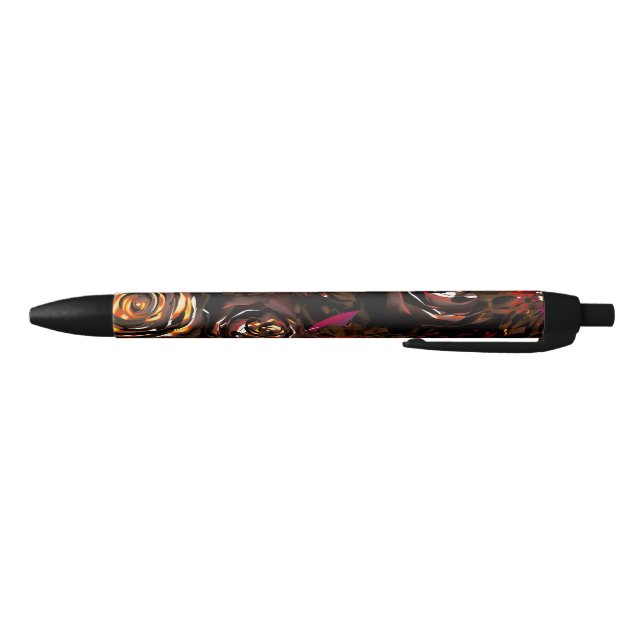 Dark Garden Autumn Glow Flowers Fall Pen (Bottom)