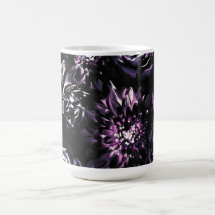 Dark Garden Bewitching Purple Glam Flowers Coffee Mug