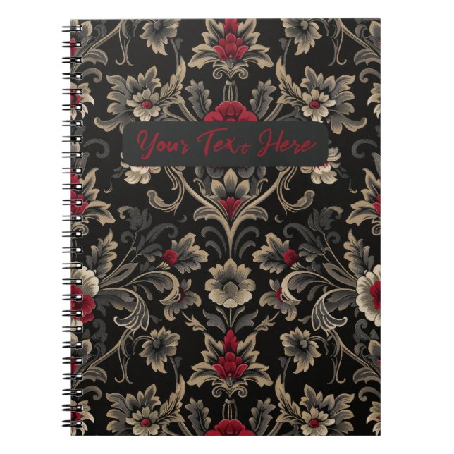 Dark Garden Personalized Notebook (Front)