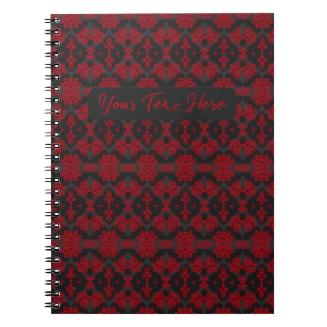 Dark Garden Personalized Notebook (Front)
