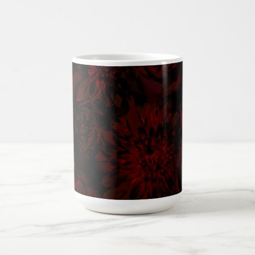 Dark Garden Red Romantic Flowers Gothic Glam Coffee Mug