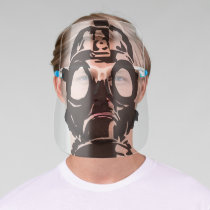 Dark Gas Mask WWII Soldier Bomb Face Shield