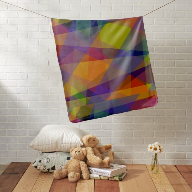 Dark Geometric - Baby Blanket (In Situ)