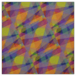 Dark Geometric - Ivory Linen Fabric