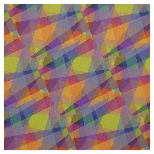 Dark Geometric - Pima Cotton Fabric (Swatch)