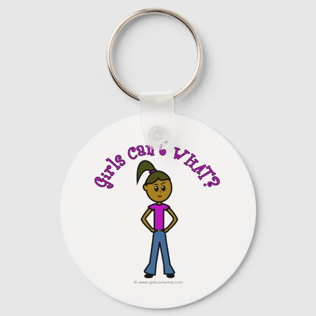 Dark Girls Can't WHAT? Logo Keychain (Front)