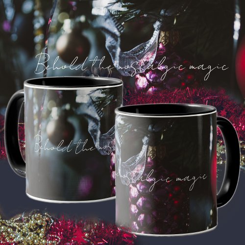Dark glamour Christmas ornaments  Mug