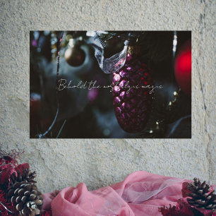 Dark glamour Christmas ornaments Poster