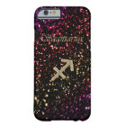 Dark Glitter Zodiac Sagittarius iPhone 6 Plus Case