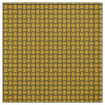 Dark Gold/brown weave, woven basket pattern print Fabric