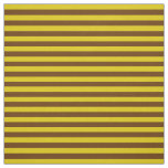 Dark gold, Coco brown stipe, stripes Fabric