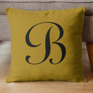 Dark Gold (RAL 1027 Curry Yellow) Throw Pillow