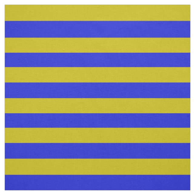 Dark gold, royal blue stipe, stripes fabric (Swatch)