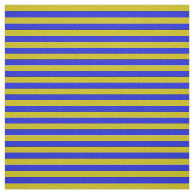 Dark gold, royal blue stipe, stripes fabric (Swatch)