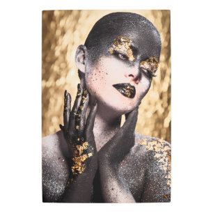 Dark Golden Beauty Body Paint Glamorous Art