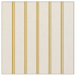 [ Thumbnail: Dark Goldenrod and Bisque Lines Pattern Fabric ]