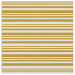 [ Thumbnail: Dark Goldenrod and Light Cyan Lines Fabric ]