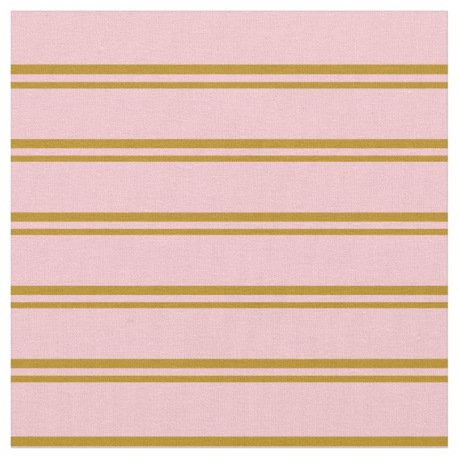 Dark Goldenrod and Pink Pattern Fabric (Close Up)
