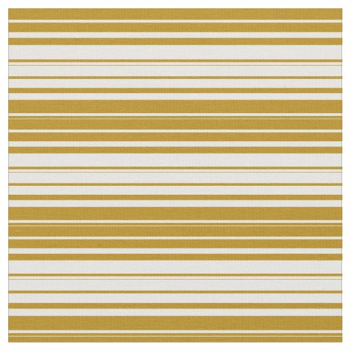 Dark Goldenrod and White Lines Fabric
