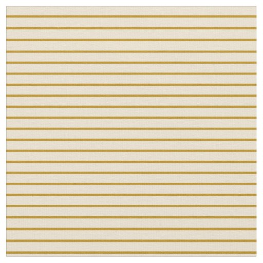 Dark Goldenrod & Beige Colored Lined Pattern Fabric