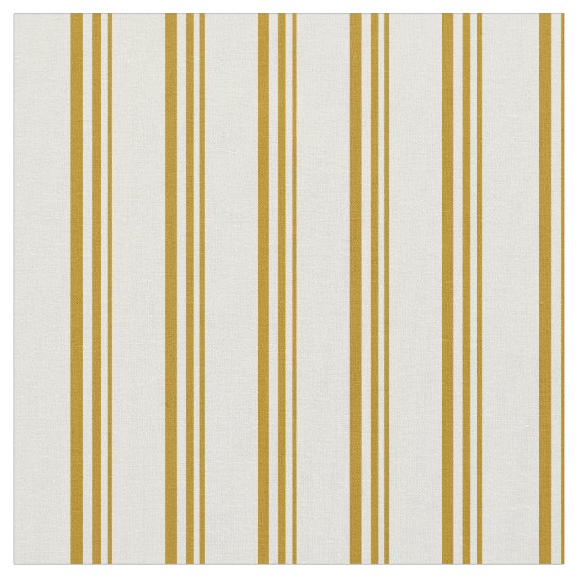 Dark Goldenrod & Beige Pattern Fabric (Close Up)