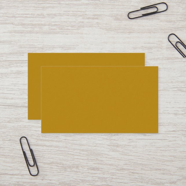 Dark Goldenrod Business Card (Front/Back In Situ)