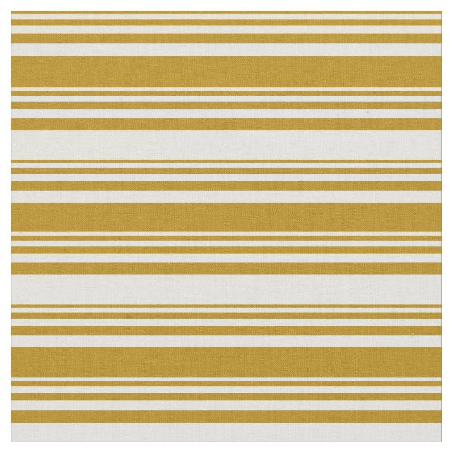 Dark Goldenrod & Light Yellow Colored Pattern Fabric (Close Up)