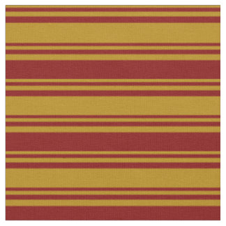 Dark Goldenrod & Maroon Colored Pattern Fabric