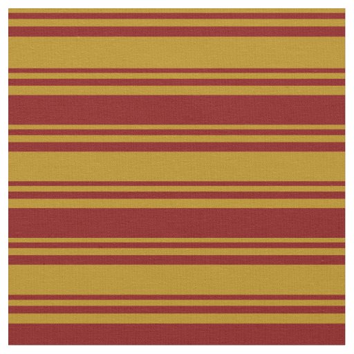 Dark Goldenrod & Maroon Colored Pattern Fabric