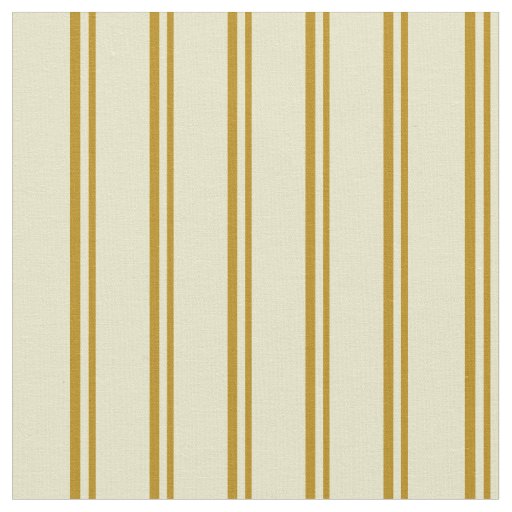 Dark Goldenrod & Pale Goldenrod Striped Pattern Fabric